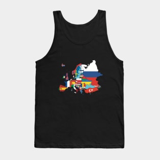 Map of Europe Tank Top